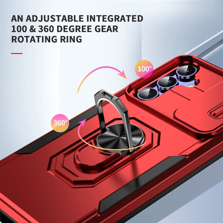 For Samsung Galaxy A14 5G Pioneer Armor Sliding Camshield Phone Case