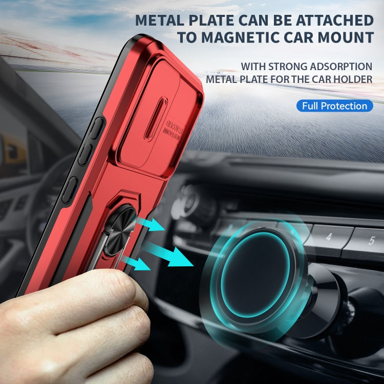 For Samsung Galaxy A14 5G Pioneer Armor Sliding Camshield Phone Case