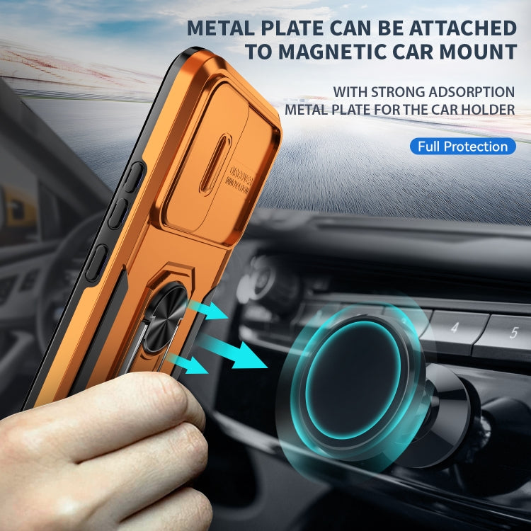 For Samsung Galaxy A14 5G Pioneer Armor Sliding Camshield Phone Case
