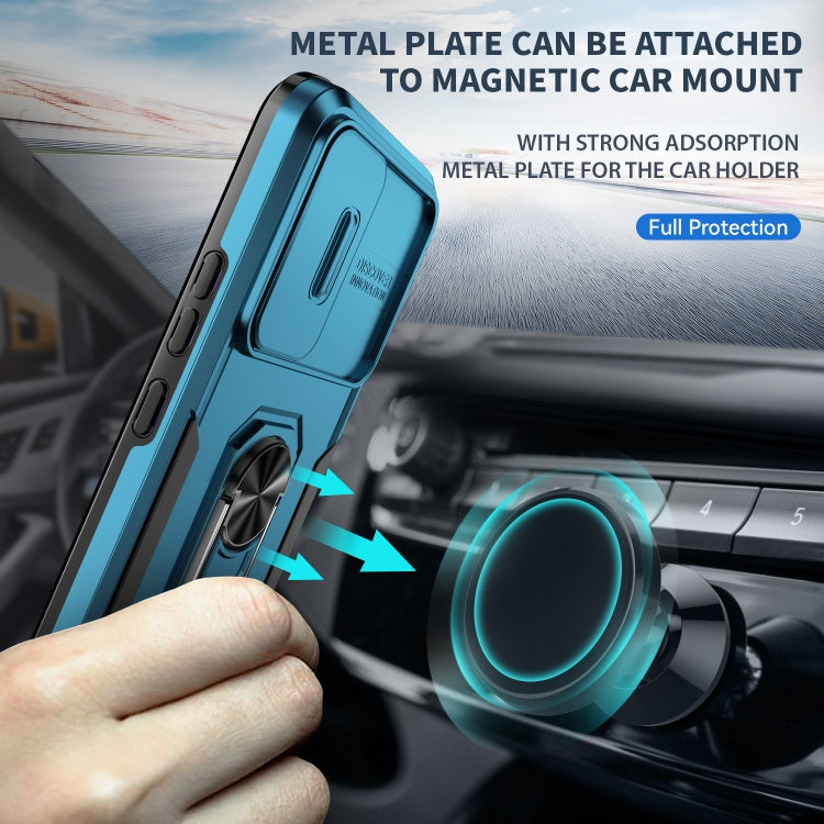 For Samsung Galaxy A14 5G Pioneer Armor Sliding Camshield Phone Case