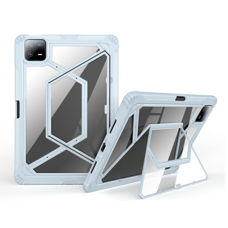 For Xiaomi Pad 6 / 6 Pro Magnetic Clear PC Shockproof TPU Tablet Case