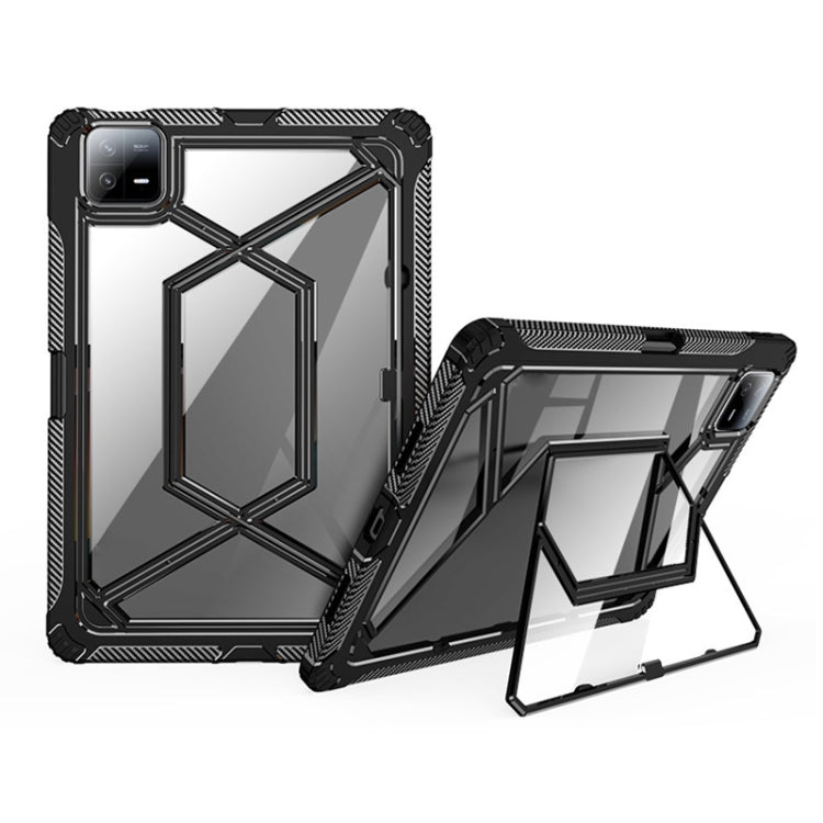 For Xiaomi Pad 6 / 6 Pro Magnetic Clear PC Shockproof TPU Tablet Case