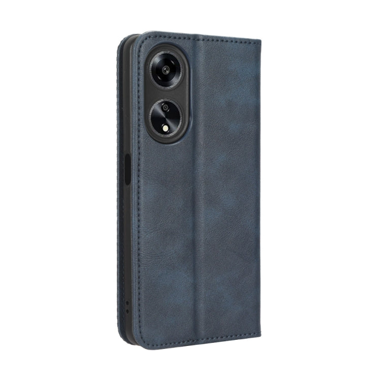 For OPPO A1 5G Magnetic Buckle Retro Texture Leather Phone Case