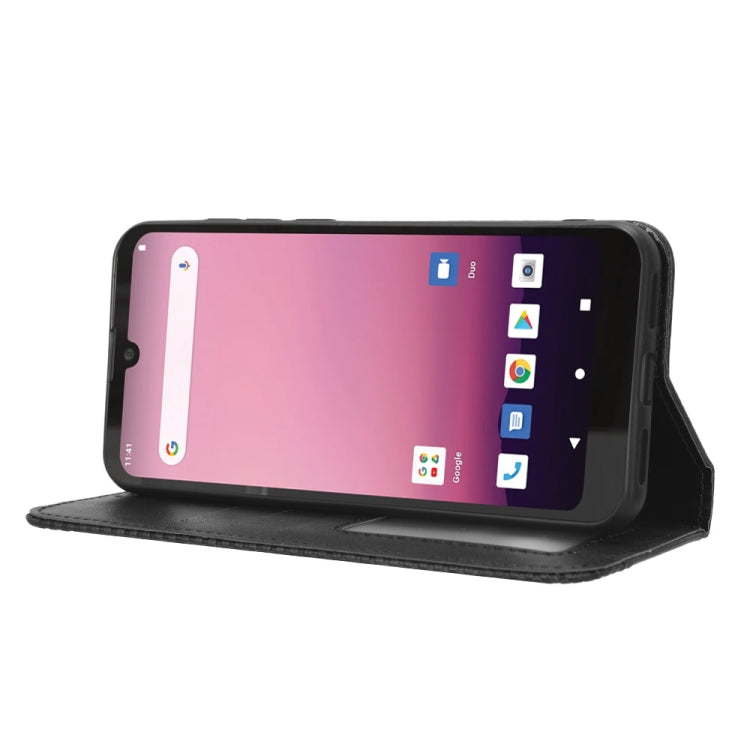 For Orbic Q10 4G Magnetic Buckle Retro Texture Leather Phone Case