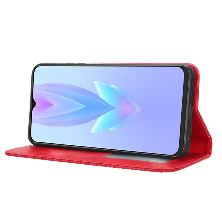 For Tecno Spark 10 5G Magnetic Buckle Retro Texture Leather Phone Case