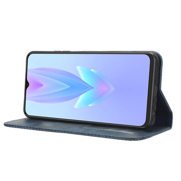 For Tecno Spark 10 5G Magnetic Buckle Retro Texture Leather Phone Case