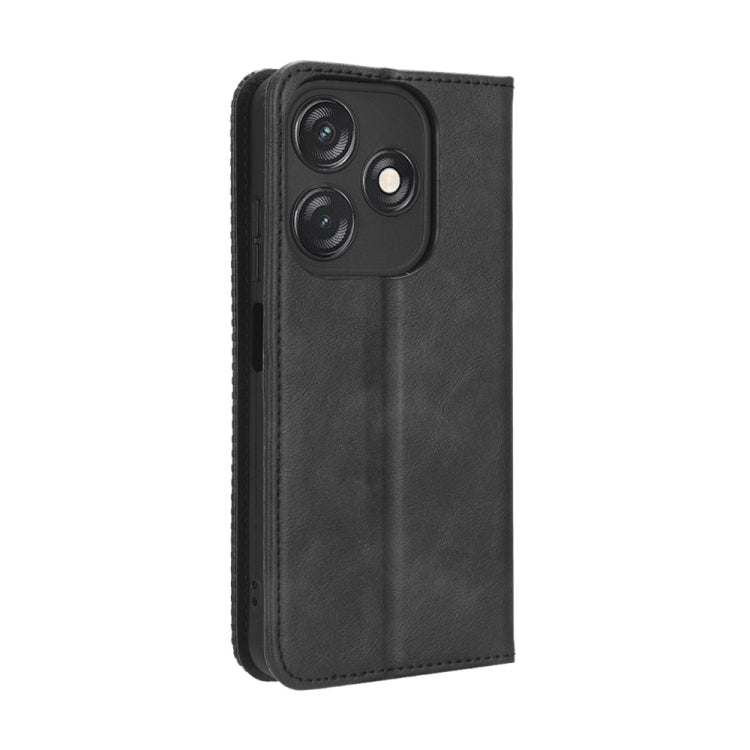 For Tecno Spark 10C Magnetic Buckle Retro Texture Leather Phone Case
