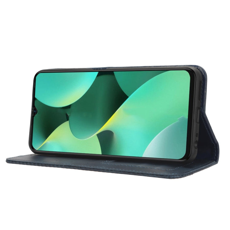 For Tecno Spark 10C Magnetic Buckle Retro Texture Leather Phone Case