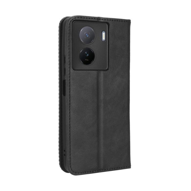 For vivo iQOO Z7x Magnetic Buckle Retro Texture Leather Phone Case