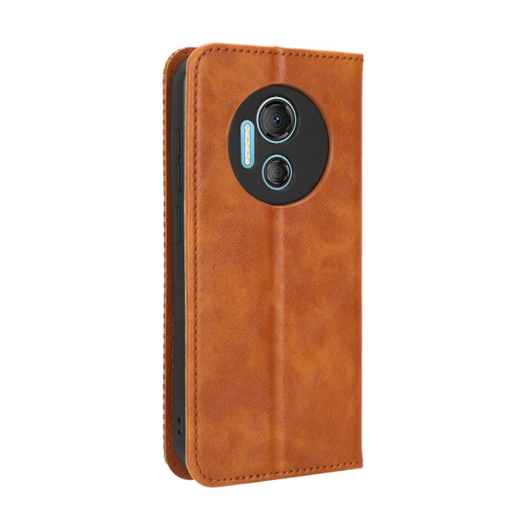 For Doogee X97 / X97 Pro Magnetic Buckle Retro Texture Leather Phone Case