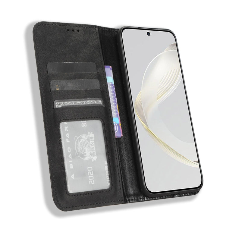 For Huawei nova 11 Pro Magnetic Buckle Retro Texture Leather Phone Case