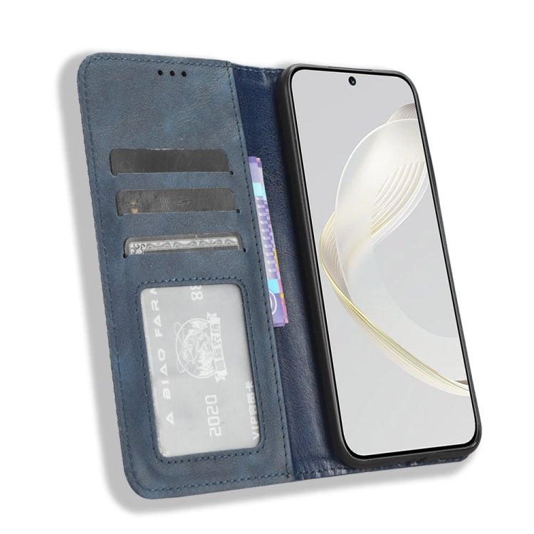 For Huawei nova 11 Pro Magnetic Buckle Retro Texture Leather Phone Case