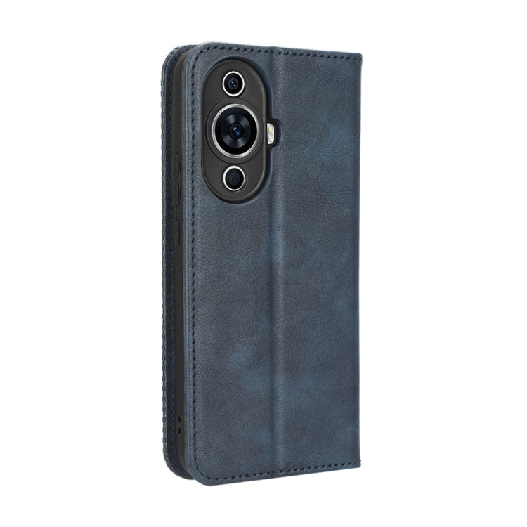 For Huawei nova 11 Magnetic Buckle Retro Texture Leather Phone Case