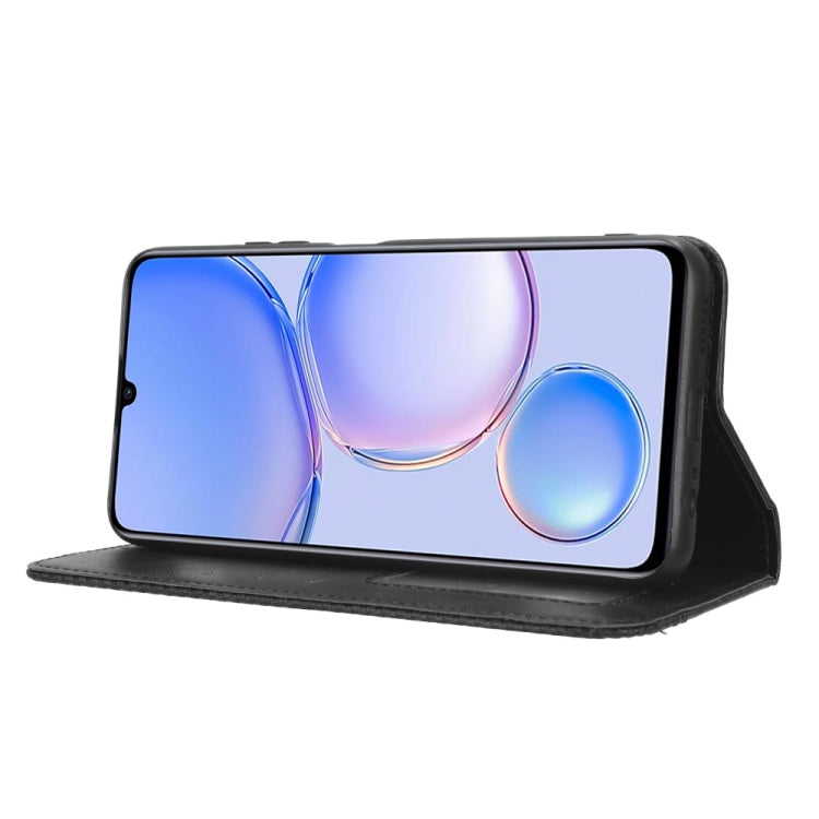 For Huawei Enjoy 60 4G Magnetic Buckle Retro Texture Leather Phone Case