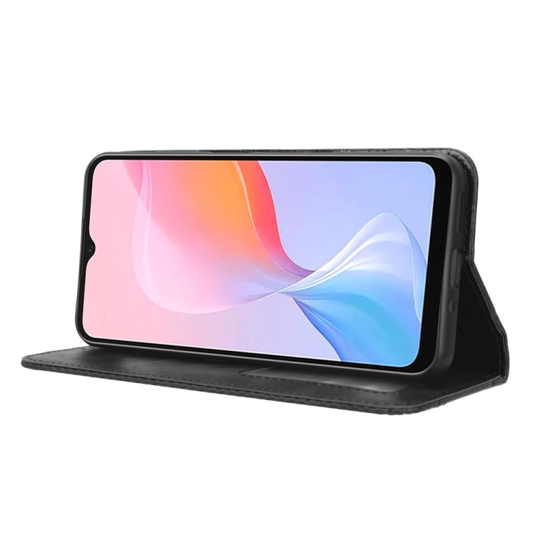 For Blackview A85 Magnetic Buckle Retro Texture Leather Phone Case