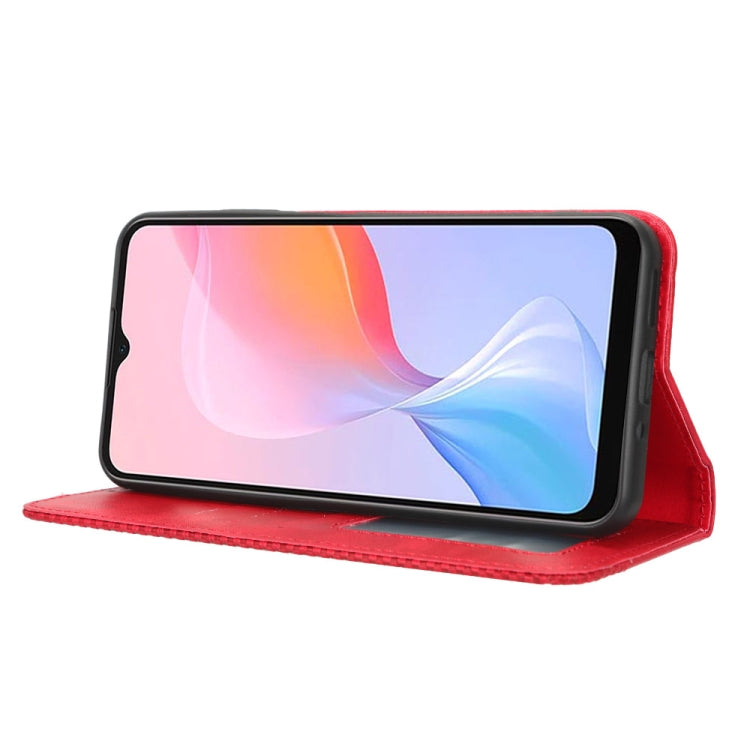 For Blackview A85 Magnetic Buckle Retro Texture Leather Phone Case