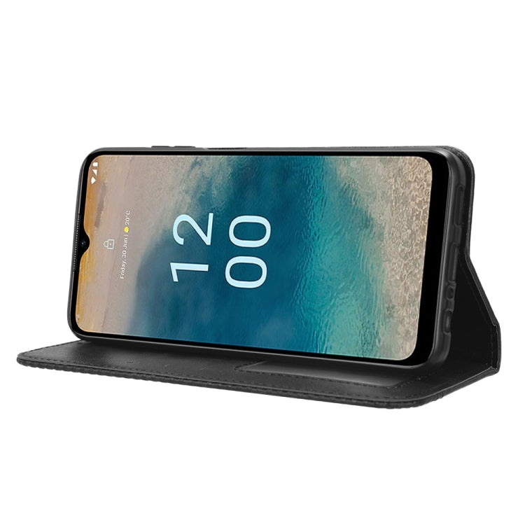 For Nokia G22 4G Magnetic Buckle Retro Texture Leather Phone Case