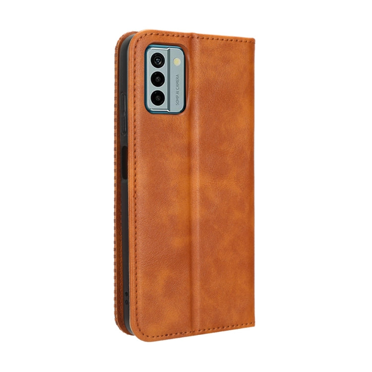 For Nokia G22 4G Magnetic Buckle Retro Texture Leather Phone Case