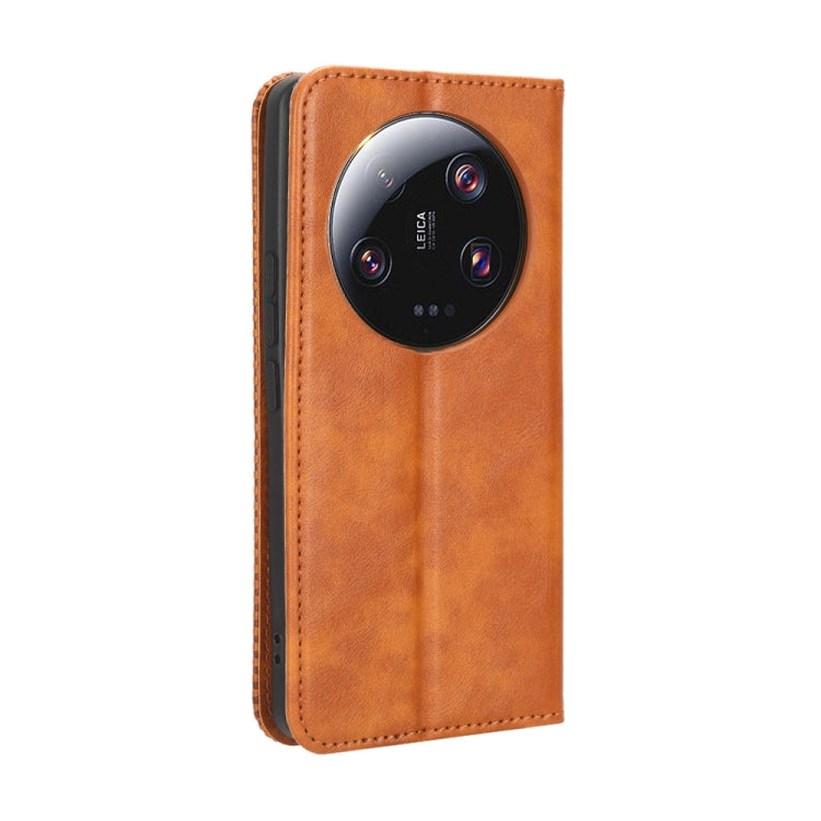 For Xiaomi 13 Ultra Magnetic Buckle Retro Texture Leather Phone Case