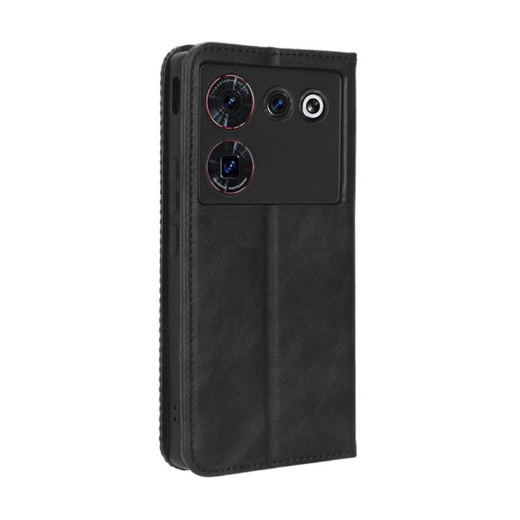 For ZTE Nubia Z50 Ultra Magnetic Buckle Retro Texture Leather Phone Case