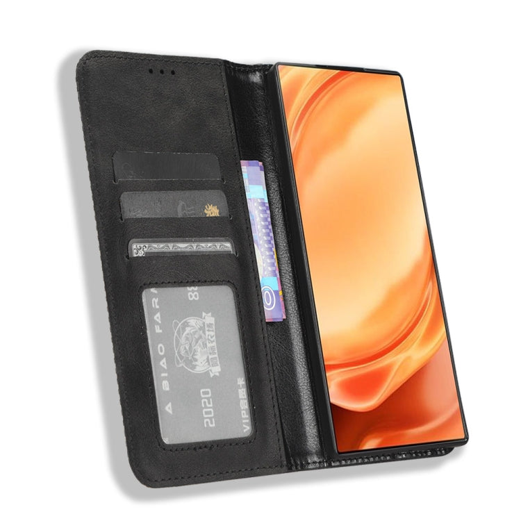 For ZTE Nubia Z50 Ultra Magnetic Buckle Retro Texture Leather Phone Case