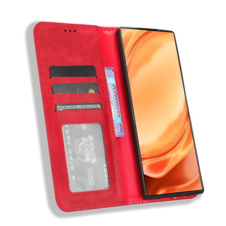 For ZTE Nubia Z50 Ultra Magnetic Buckle Retro Texture Leather Phone Case