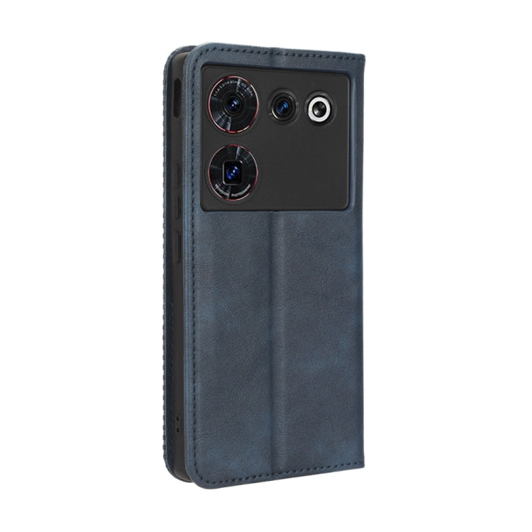 For ZTE Nubia Z50 Ultra Magnetic Buckle Retro Texture Leather Phone Case