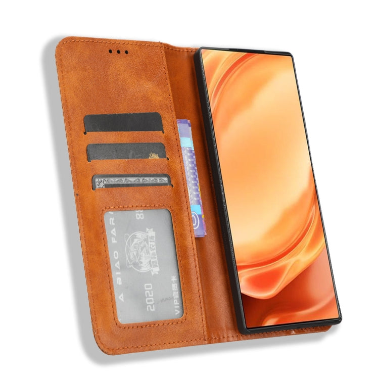 For ZTE Nubia Z50 Ultra Magnetic Buckle Retro Texture Leather Phone Case