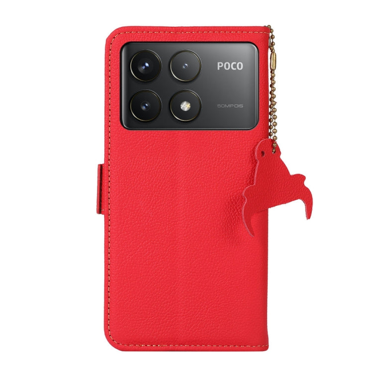 For Xiaomi Redmi K70 Side-Magnetic TJ Genuine Leather RFID Phone Case
