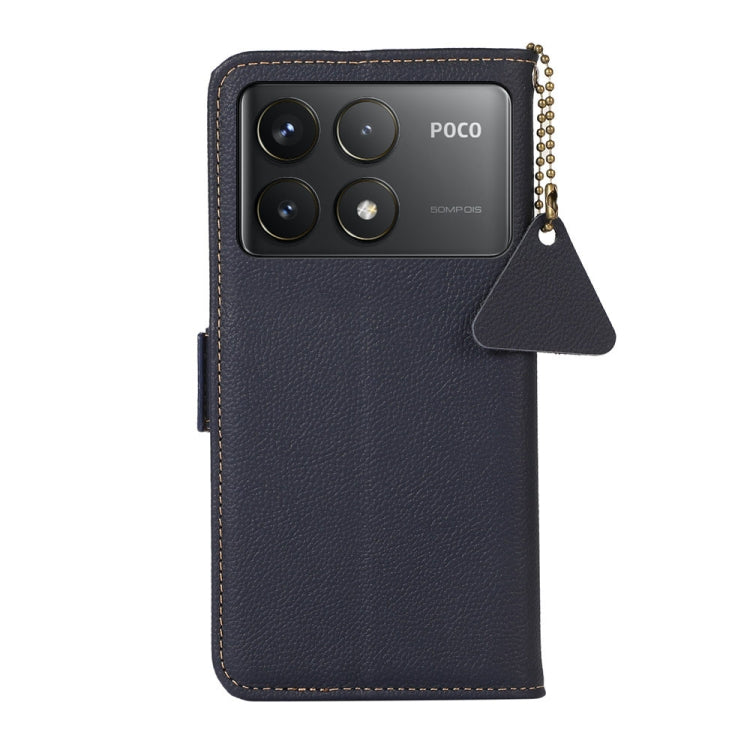 For Xiaomi Redmi K70 Side-Magnetic TJ Genuine Leather RFID Phone Case