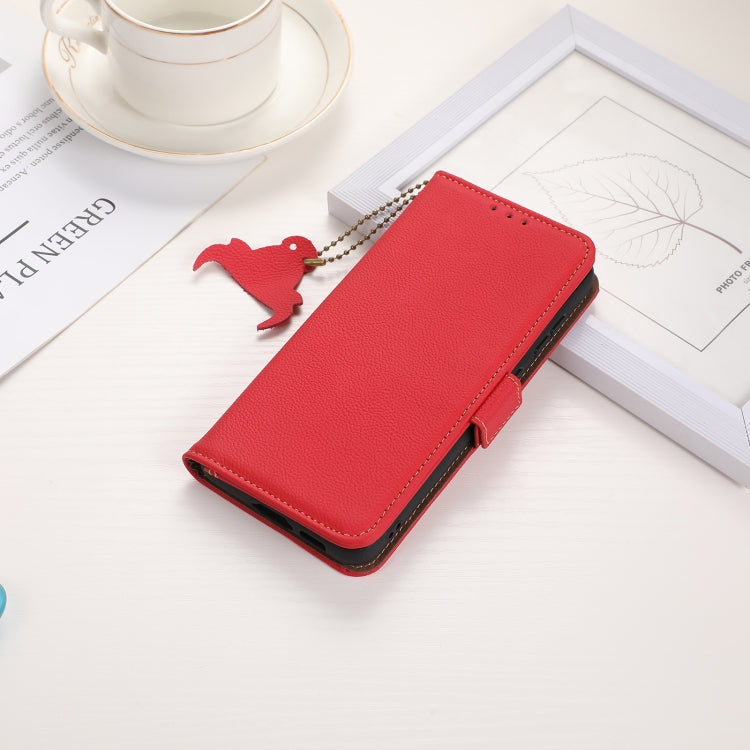 For Xiaomi POCO F6 Side-Magnetic TJ Genuine Leather RFID Phone Case
