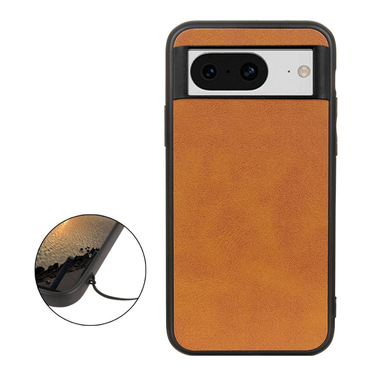 For Google Pixel 8 Two-color Calf Texture Shockproof Phone Case