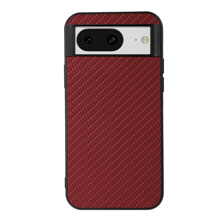For Google Pixel 8 Carbon Fiber Texture PU Phone Case