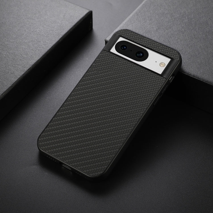 For Google Pixel 8 Carbon Fiber Texture PU Phone Case