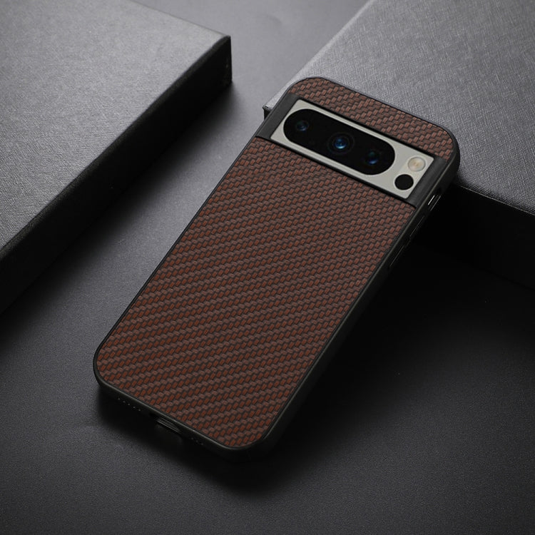 For Google Pixel 8 Pro Carbon Fiber Texture PU Phone Case