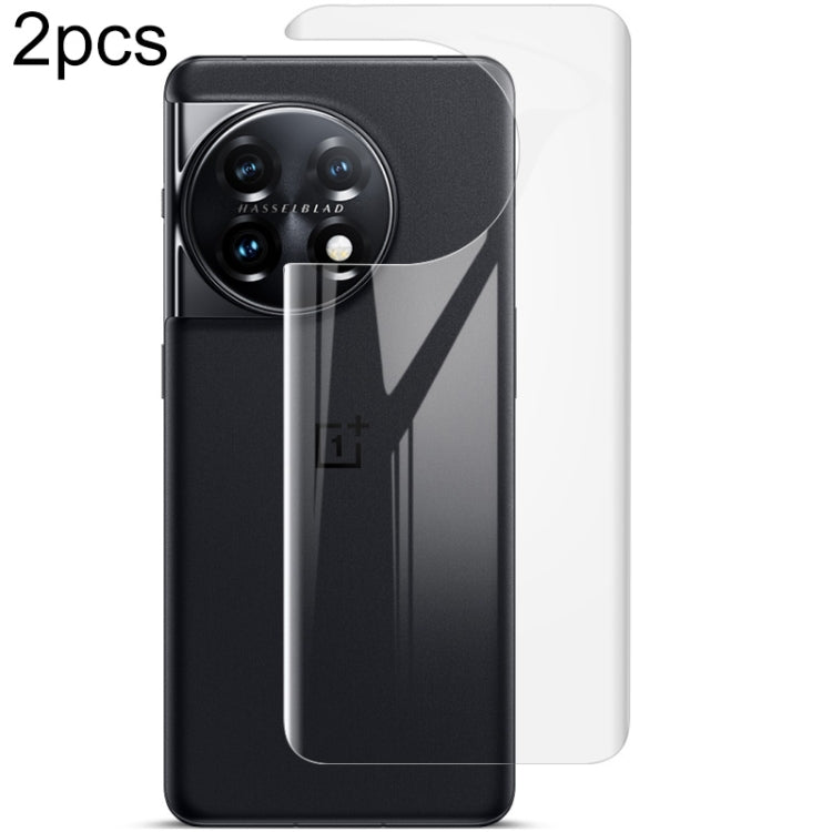 For OnePlus 11 5G 2pcs imak Curved Hydrogel Film Pnone Back Protector
