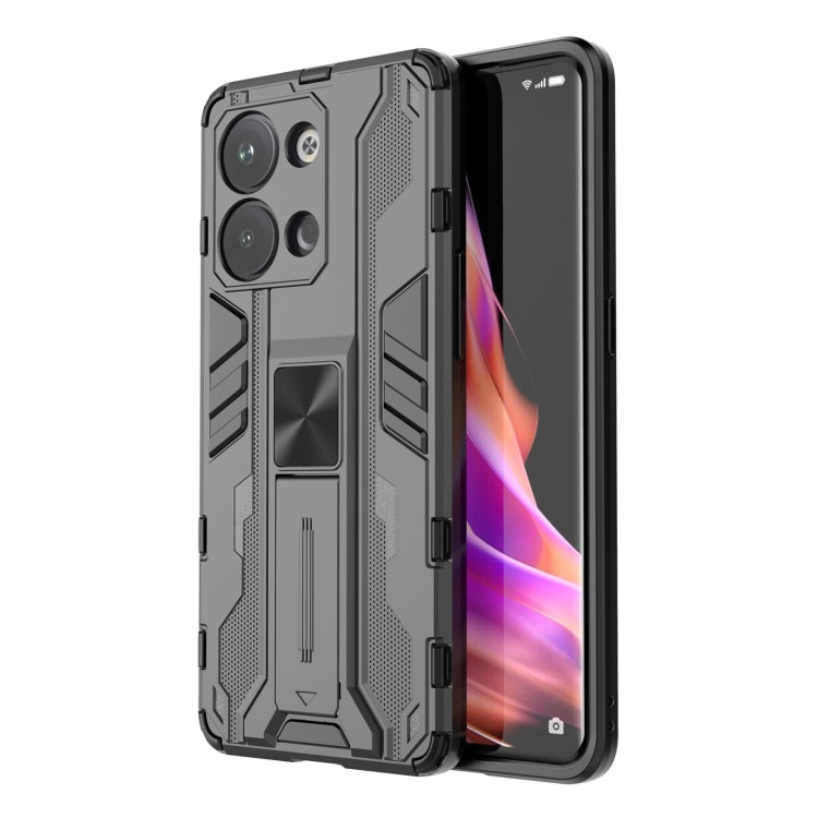 For OPPO Reno9 / Reno9 Pro 5G Supersonic Holder PC Soft TPU Phone Case