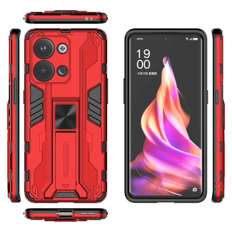 For OPPO Reno9 / Reno9 Pro 5G Supersonic Holder PC Soft TPU Phone Case