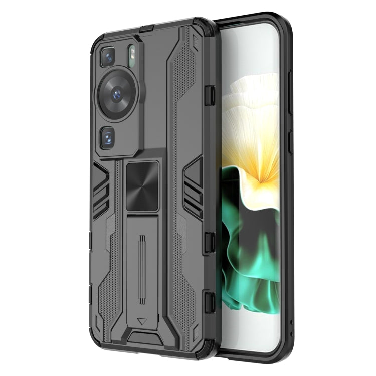 For Huawei P60 / P60 Pro Supersonic Holder PC Soft TPU Phone Case