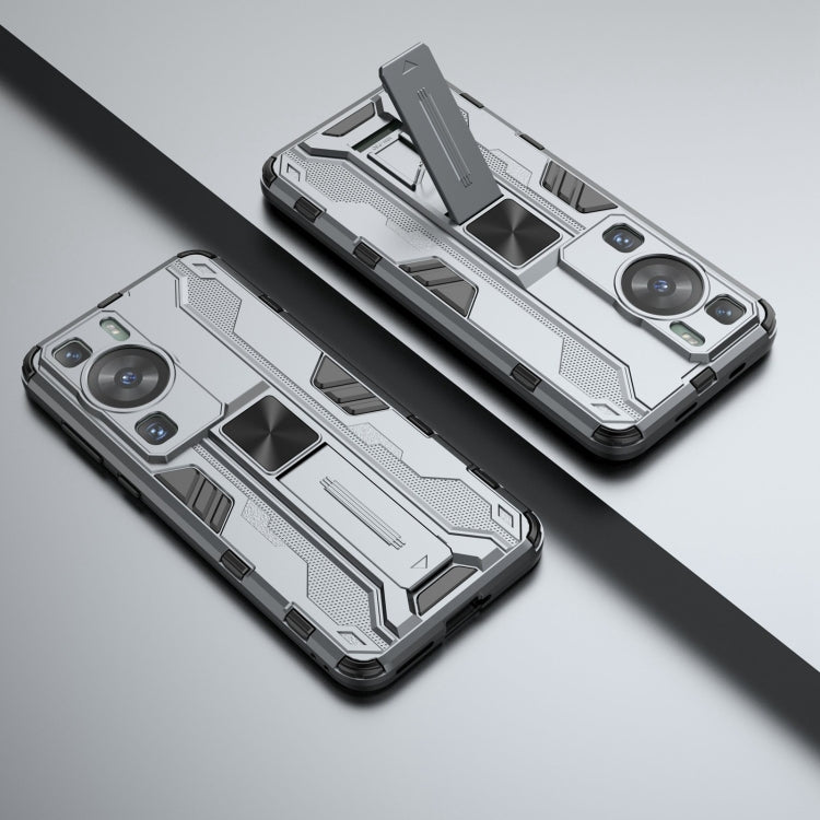 For Huawei P60 / P60 Pro Supersonic Holder PC Soft TPU Phone Case