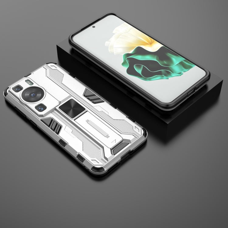 For Huawei P60 / P60 Pro Supersonic Holder PC Soft TPU Phone Case