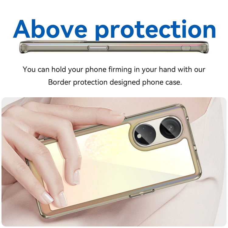 For OPPO Reno8 T 5G Colorful Series Acrylic + TPU Phone Case