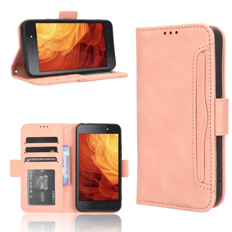 For Itel A18 Skin Feel Calf Texture Card Slots Leather Phone Case