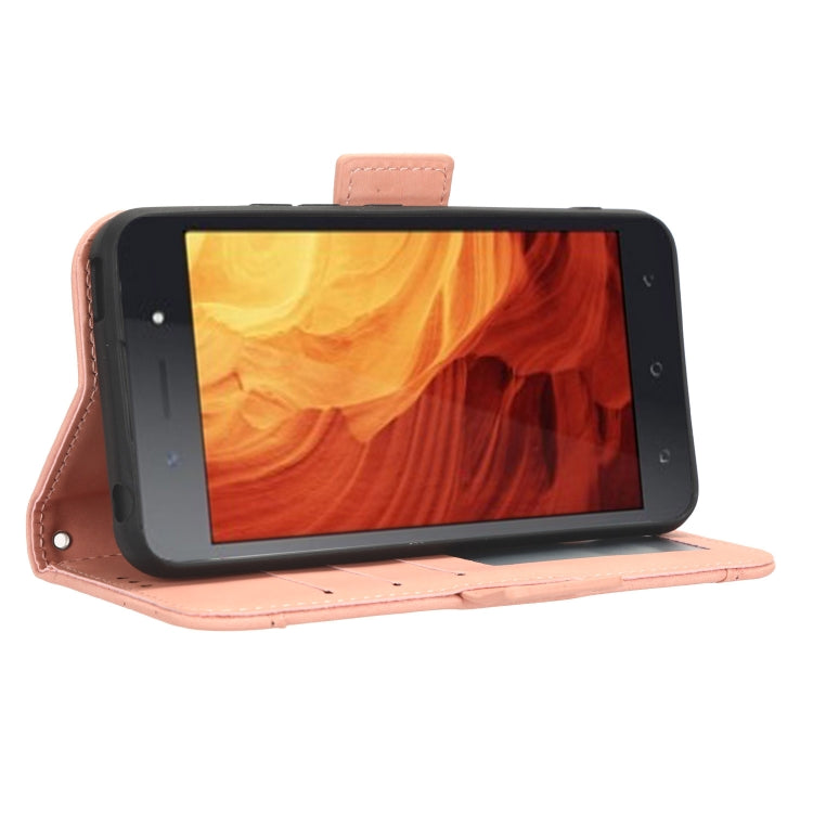 For Itel A18 Skin Feel Calf Texture Card Slots Leather Phone Case