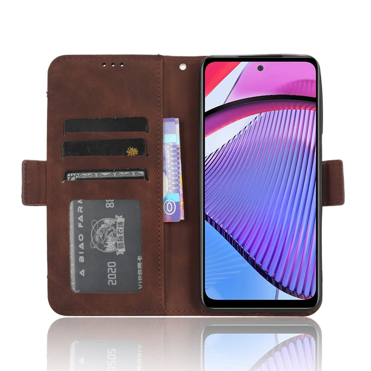 For Motorola Moto G Power 2023 Skin Feel Calf Texture Card Slots Leather Phone Case