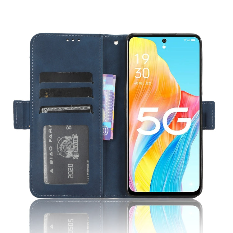 For OPPO A1 5G Skin Feel Calf Texture Card Slots Leather Phone Case