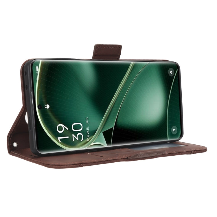 For OPPO Find X6 Pro Skin Feel Calf Texture Card Slots Leather Phone Case