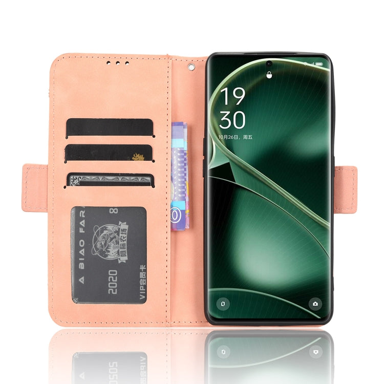 For OPPO Find X6 Skin Feel Calf Texture Card Slots Leather Phone Case