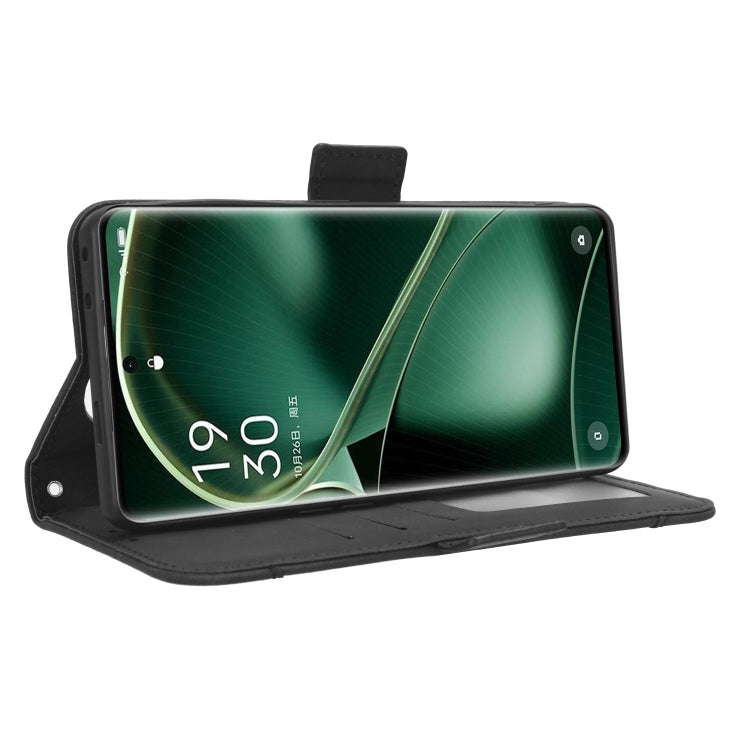 For OPPO Find X6 Skin Feel Calf Texture Card Slots Leather Phone Case