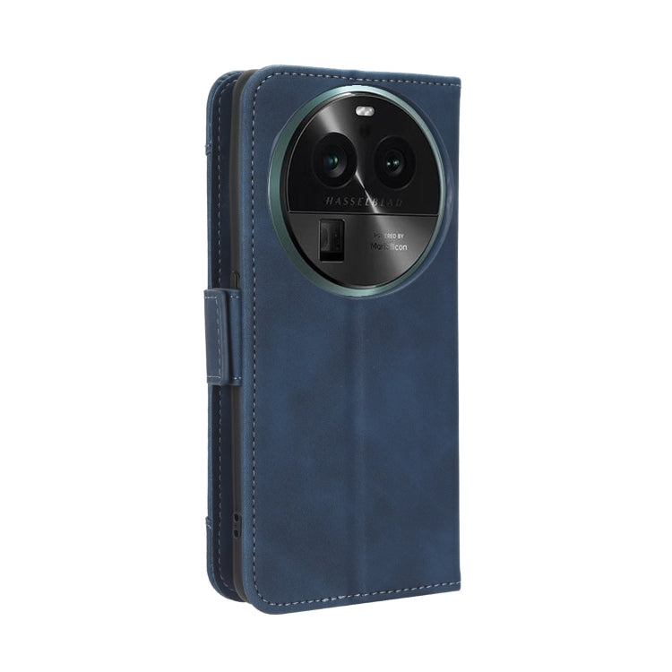 For OPPO Find X6 Skin Feel Calf Texture Card Slots Leather Phone Case